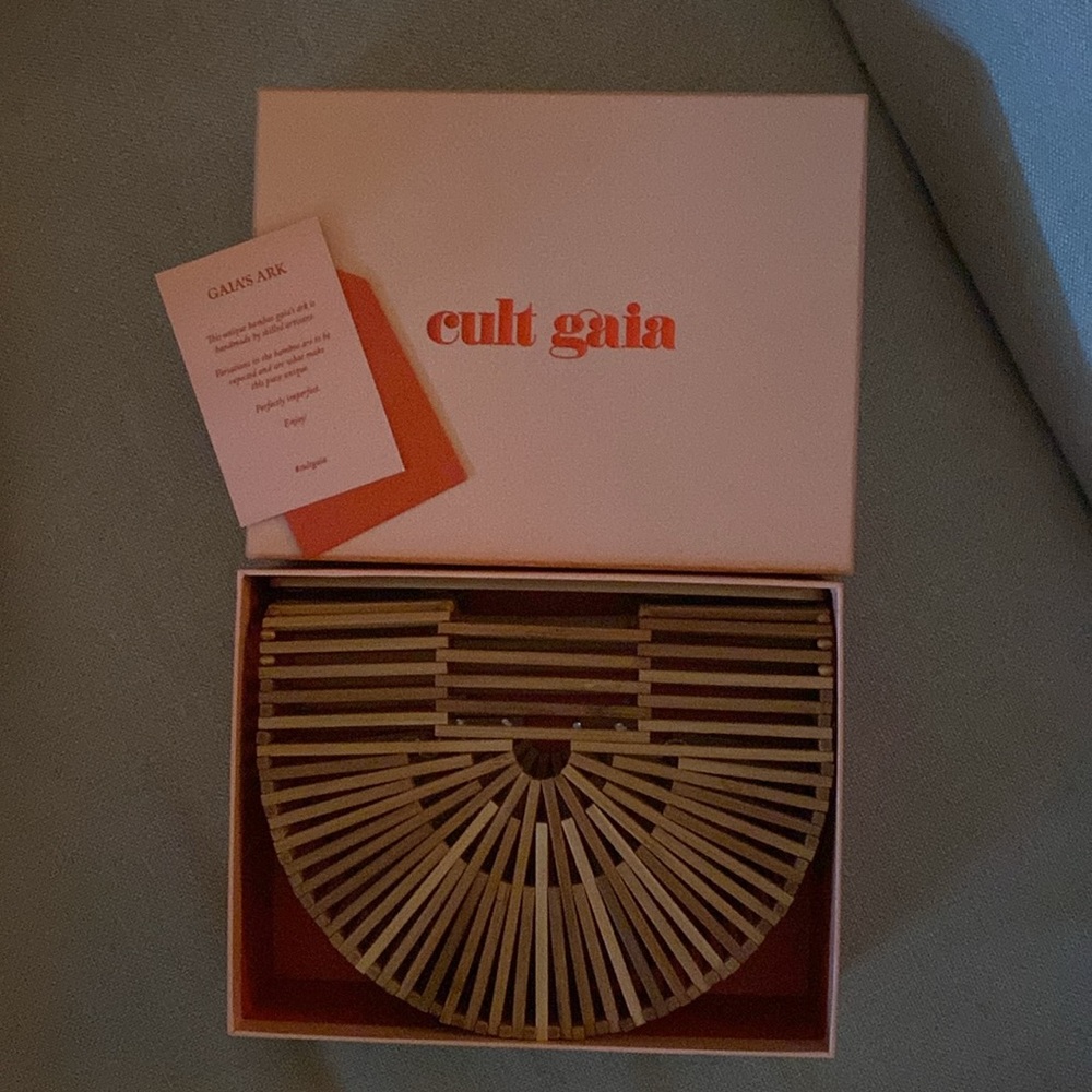 Cult Gaia Ark Small Bamboo Clutch